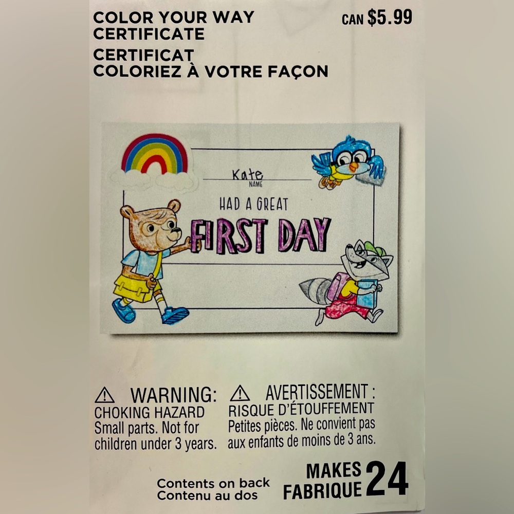 Color Your Way Certificate 24 pcs.